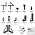 Kit de fixadores D28 - Kit 3 - A4-283300.A - Imagem 1