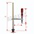 Sargento profissional Grampo de fixação D28 120x300 A-TW28-37-12-2K - Imagem 2
