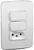 CONJUNTO 2 INTERRUPTORES SIMPLES + 1 TOMADA 2P+T 10A 250V MILUZ S3B69050 - Imagem 1