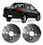 Par de Discos de Freio Traseiro Vw Saveiro G6 2014 em Diante Hipper Freios HF87C - Imagem 1