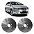 Par de Discos de Freio Dianteiro Honda City 1.5 16V 2009 a 2014 Hipper Freios HF700 - Imagem 1