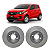 Par de Discos de Freio Dianteiro Fiat Mobi 1.0 2016 em Diante Hipper Freios HF31B - Imagem 1