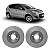Par de Discos de Freio Dianteiro Fiat Novo Palio 1.4 2012 em Diante Hipper Freios HF31B - Imagem 1