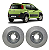 Par de Discos de Freio Dianteiro Fiat Novo Uno 1.4 2010 em Diante Hipper Freios HF31B - Imagem 1