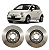 Par de Discos de Freio Dianteiro Fiat 500 1.4 16V 2009 em Diante Hipper Freios HF32 - Imagem 1