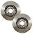 Par de Discos de Freio Dianteiro Fiat Idea 1.6 16V 2010 em Diante Hipper Freios HF32 - Imagem 2