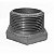 Bucha de Redução Tupy 1" NPT x 3/4" NPT - Média Pressão Classe 150 - Ferro Preto Maleável - Imagem 3