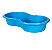Piscina Feijao 100L Polietileno Azul Afort - Imagem 1