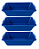 Caixa Massa 160L Polietileno Azul Afort - Imagem 1