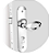 Fechadura Open Golf Ext Cromada 40X53 0706.17 Soprano - Imagem 1
