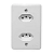 Tomada Dupla 2P+T 20A 250V Mb Stylus 201210 Ilumi - Imagem 1