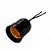 Soquete E27 Preto C/ Rabicho 2A Pc C/10Pc 1610Pct Ilumi - Imagem 1