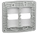 Placa 4X4 2 Modulos C/ Suporte Miluz 27520 Schneider - Imagem 2