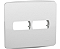 Placa 4X4 2 Modulos C/ Suporte Miluz 27520 Schneider - Imagem 1