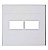 Placa 4X4 2 Modulos Decor 44421 Schneider - Imagem 1