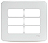 Placa 4X4 Suporte 6 Modulos Miluz 27560 Schneider - Imagem 1