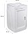 Gabinete Com Tanque 22,5 Litros Pp 78X51X43Cm Branco Gtq0 Astra - Imagem 5
