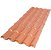 Telha Colonial Pvc 230X86 5 Ondas Terracota Afort - Imagem 1