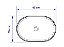 CUBA APOIO OVAL 58CM BEGE MATE ICA22 ICASA - Imagem 2