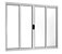Janela 4F 120X200 Nr Branca Esquadrisol - Imagem 1