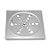Ralo Grelha Inox 10X10 Quad S/ Caixilho 96021 Clara Inox - Imagem 1
