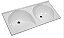 Tanque Duplo Fibra 120X60 Branco Tm120Rbr Decoralita - Imagem 1
