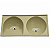 Tanque Duplo Fibra 102X50 Marrom Imperial Tm102Mi Decoralita - Imagem 1