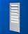 Porta Basculante Dir 210X70 Branca Esquadrisol - Imagem 1