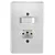 Int. Simp 6A C/ Tomada 2P+T 10A 250V Pratika 19200 Ilumi - Imagem 1
