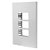 Placa 4X2 3 Modulos C/Suporte 96100 I9 Ilumi - Imagem 1