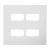 Placa 4X4 4 Modulos C/Suporte 97070 I9 Ilumi - Imagem 1