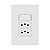 Interruptor Simples 10A Tomada Dupla 10A 250V I9 94203 Ilumi - Imagem 1