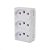 Modulo Tripla Tomada 10A 250V Monobloco I9 95123 Ilumi - Imagem 1