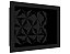 Nicho Imperial 50X40 Preto C/ Fundo 3D Massa Forte - Imagem 1
