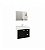 Armario C/ Esp Hortencia 55Cm Branco/Preto 9943.10 Mgm - Imagem 1