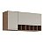 Armario Aereo Prisma Px 1,14M Branco 9949.2 Mgm - Imagem 1