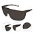 Oculos Protecao Kamaleon Fume 600.00107 Plastcor - Imagem 1