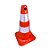 Cone Flexivel Laranja 50Cm Plt2 Refletivo 700.00654 Plastc - Imagem 1