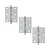 Dobradica 3X2 1/2 C/Anel Cromada 625704 Uniao Mundial - Imagem 2