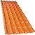 Telha Plan Pvc 1,98X0,88 6 Ondas Terracota Afort - Imagem 1