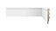 Rodape 7X240 Fit Branco Frisado Poliestireno Biancogres - Imagem 1