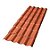 TELHA COLONIAL PVC 230X88 5 ONDAS TERRACOTA MAXPLAST - Imagem 1