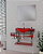 Conjunto de Lavatório Premium de Vidro Curvo 70x50cm Vermelho 12mm VB Cristais 2055 - Imagem 1