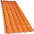 Telha de PVC Plan 1,95x0,88m 6 Ondas Terracota Maxplast - Imagem 1