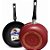 Frigideira Funda Antiaderente Rochedo Facilita Vermelha 24cm - 5864035172 - Imagem 2