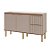 Balcão de Pia para Cozinha Ágata 1,44m Cappuccino/Freijó MDF MGM - 32472 - Imagem 1