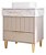 Armario Riviera 90 CM CAPPUCCINO/ Calacata 32457 MGM - Imagem 1