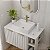 Armário Gabinete para Banheiro Noruega 61,3cm Branco MGM - 31607 - Imagem 1