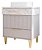 Armario Riviera 70 CM PLATINA/CALACATA 32456 MGM - Imagem 1