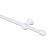 Varao Cortina 1,5M Branco KIT375 Alurem - Imagem 1